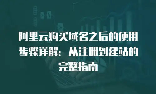 阿里云购买域名之后的使用步骤详解：从注册到建站的完整指南