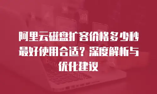 阿里云磁盘扩容价格多少秒最好使用合适？深度解析与优化建议