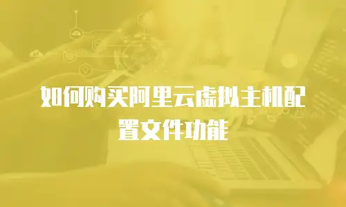 如何购买阿里云虚拟主机配置文件功能