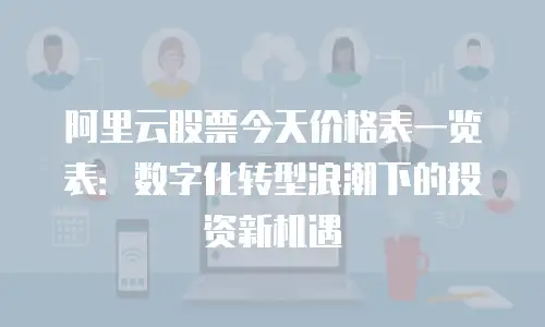 阿里云股票今天价格表一览表：数字化转型浪潮下的投资新机遇