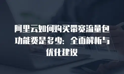 阿里云如何购买带宽流量包功能费是多少：全面解析与优化建议