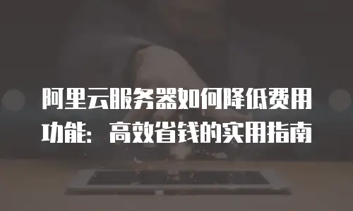 阿里云服务器如何降低费用功能：高效省钱的实用指南