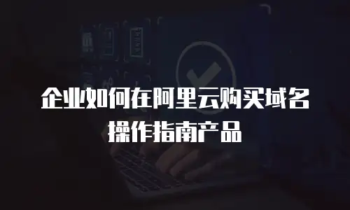 企业如何在阿里云购买域名操作指南产品