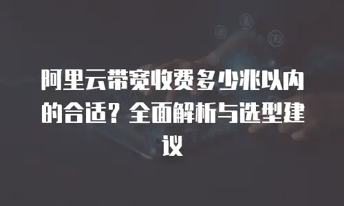 阿里云带宽收费多少兆以内的合适？全面解析与选型建议