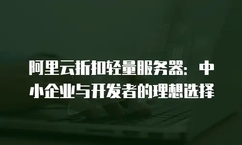 阿里云折扣轻量服务器：中小企业与开发者的理想选择