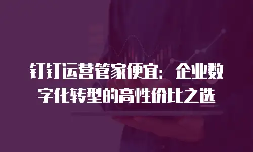 钉钉运营管家便宜：企业数字化转型的高性价比之选
