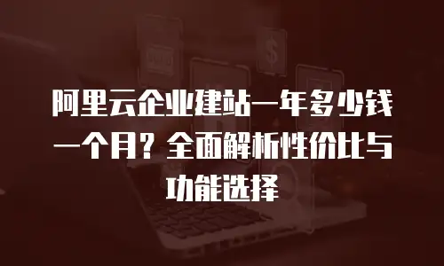 阿里云企业建站一年多少钱一个月？全面解析性价比与功能选择