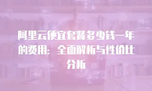 阿里云便宜套餐多少钱一年的费用：全面解析与性价比分析