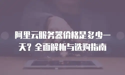 阿里云服务器价格是多少一天？全面解析与选购指南