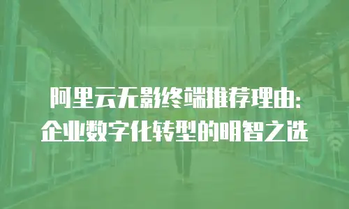 阿里云无影终端推荐理由：企业数字化转型的明智之选
