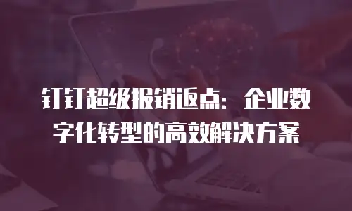 钉钉超级报销返点：企业数字化转型的高效解决方案