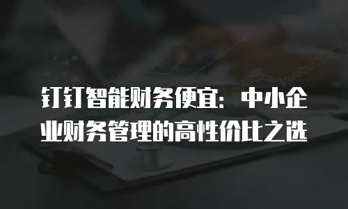钉钉智能财务便宜：中小企业财务管理的高性价比之选