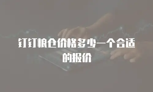 钉钉粮仓价格多少一个合适的报价