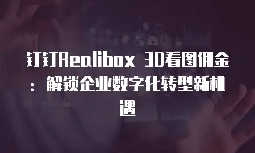 钉钉Realibox 3D看图佣金：解锁企业数字化转型新机遇