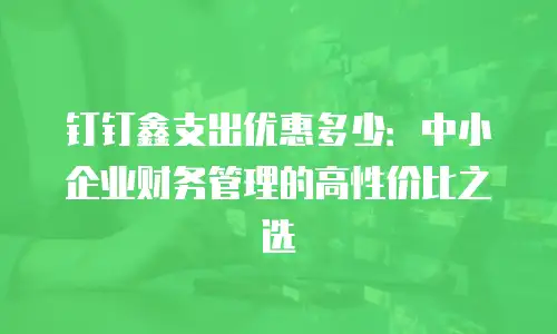 钉钉鑫支出优惠多少：中小企业财务管理的高性价比之选