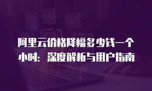 阿里云价格降幅多少钱一个小时：深度解析与用户指南
