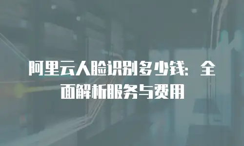 阿里云人脸识别多少钱：全面解析服务与费用