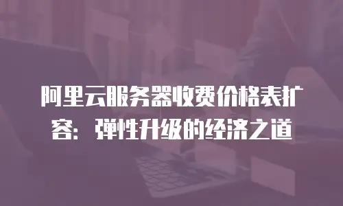 阿里云服务器收费价格表扩容：弹性升级的经济之道