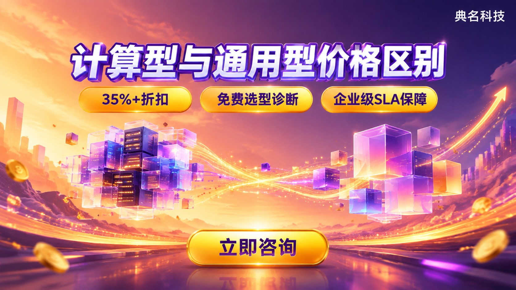 计算型和通用型云服务器价格区别:配置、资源保障与选型