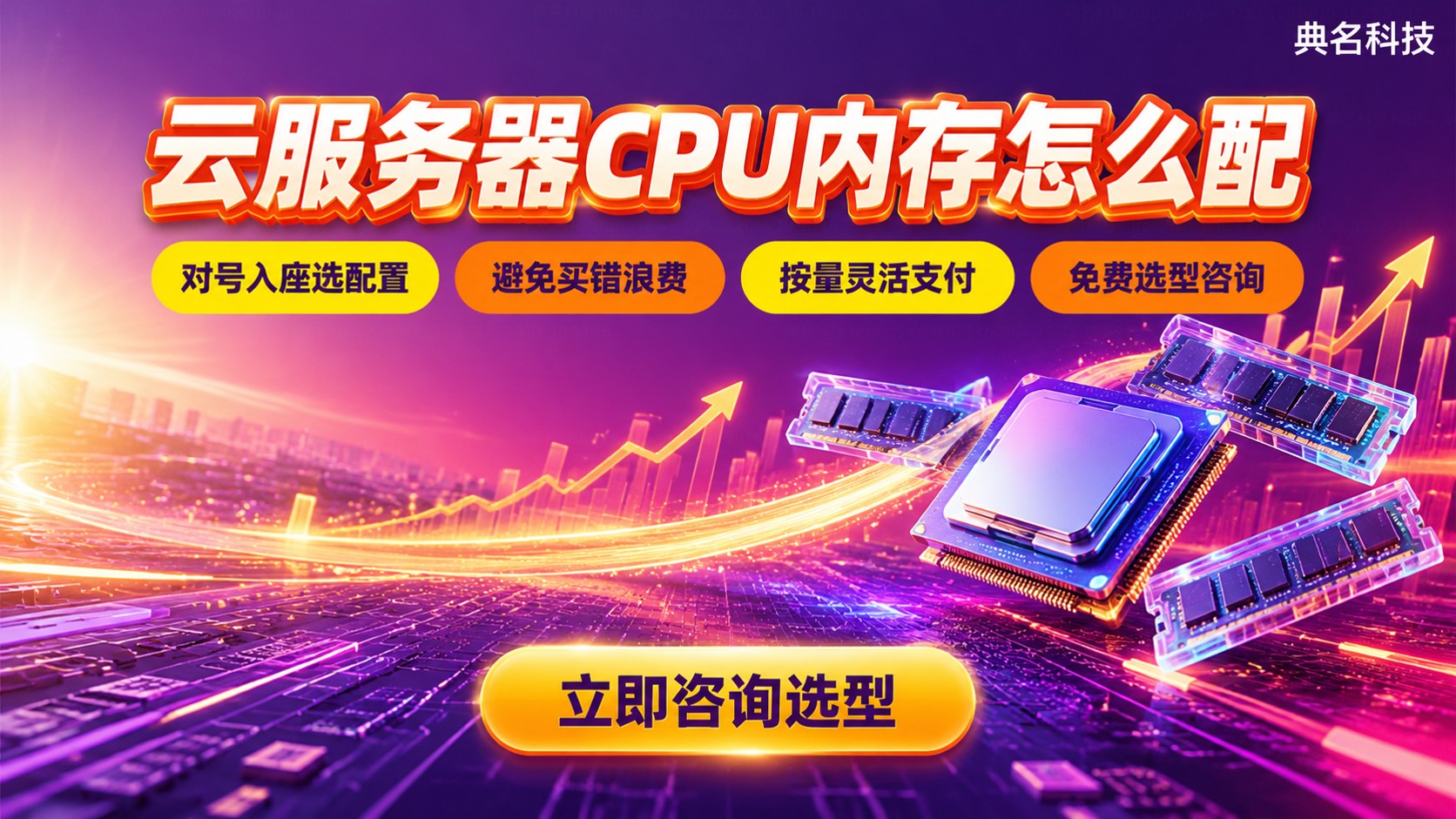 云服务器CPU和内存搭配比例:按业务负载配置